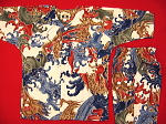 義若オリジナルの子供用鯉口シャツ（ダボシャツ）　荒波に龍